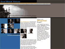 Tablet Screenshot of coalblackvoices.com